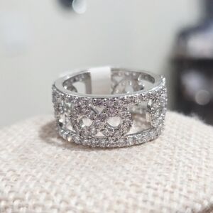 Elegant White Gold Infinity Ring